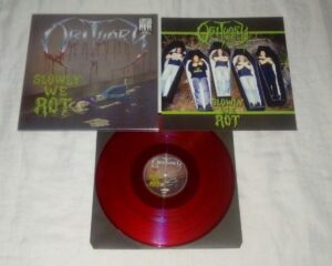 OBITUARY — Slowly We Rot LP RED COLORED LISTENABLE