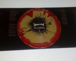 – IMMORTAL – DAMNED IN BLACK – LP RED/ GOLD SPLATTER