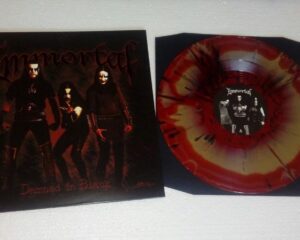 – IMMORTAL – DAMNED IN BLACK – LP RED/ GOLD SPLATTER