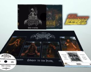 SLAUGHTER MESSIAH ‎– Cursed To The Pyre – Slipcase  + Poster 24 X 36