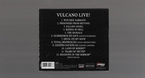VULCANO ‎– Live! - ( Slipcase ) - Imagem 2