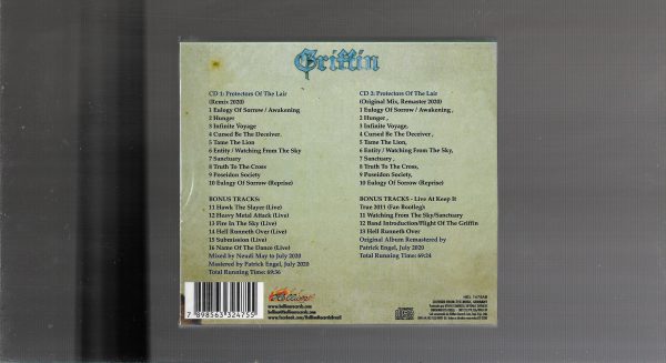 GRIFFIN - PROTECTORS OF THE LAIR + CD BONUS (SLIPCASE) - Image 2