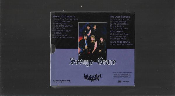 Savage Grace ‎– Master Of Disguise - ( Slipcase CD Duplo ) - Imagem 2
