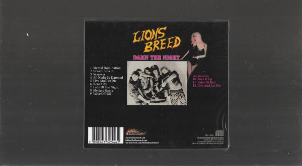 Lions Breed ‎– Damn The Night ( Slipcase ) - Image 2
