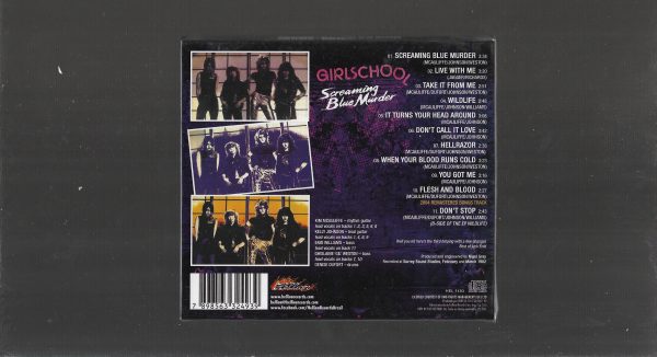 Girlschool ‎– Screaming Blue Murder - ( Slipcase + Poster 24x24 ) - Image 2