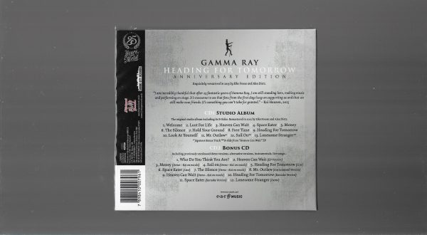 GammaRay – Heading For Tomorrow - ( Digipack Duplo ) - Image 2