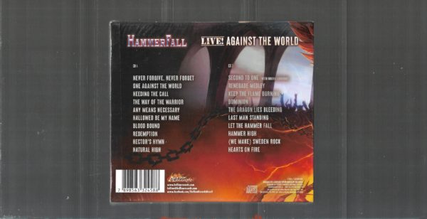 HammerFall – Live! Against The World - ( Slipcase + Poster - Duplo ) - Imagem 2