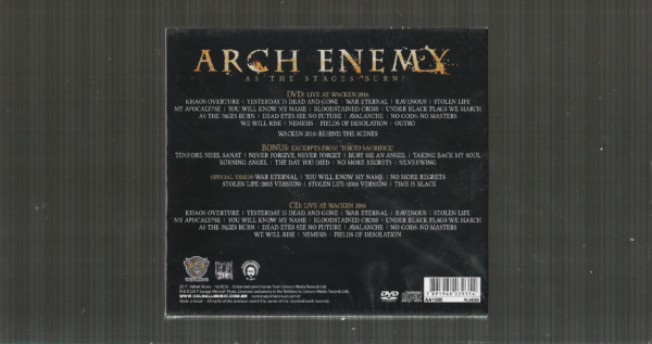 Arch Enemy – As The Stages Burn! - ( Slipcase - Duplo ) - Imagem 2