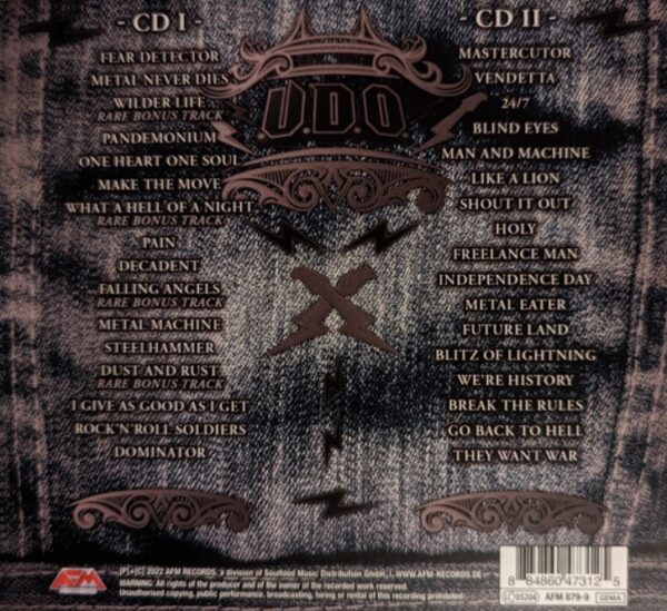 UDO – THE LEGACY - (2CD/JEWEL CASE) - Imagem 2