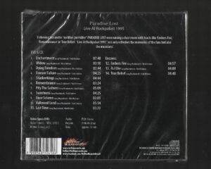 Paradise Lost – Live At Rockpalast 1995 – ( CD+ DVD – Digipack )