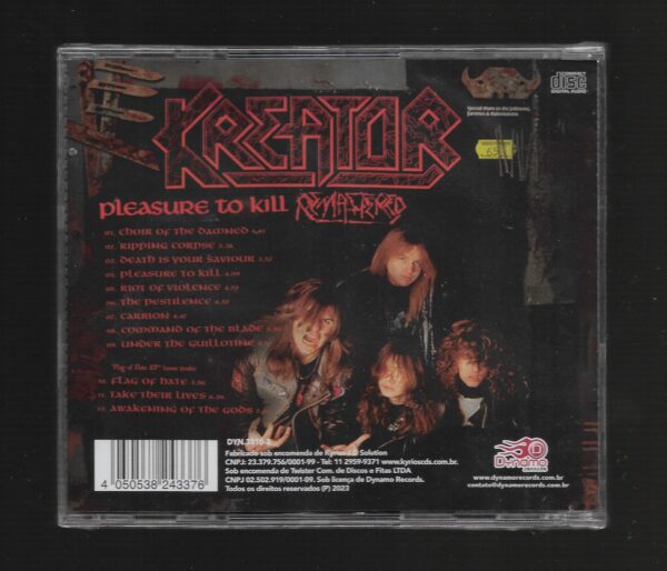 Kreator – Pleasure To Kill -  ( Remastered ) - Imagem 2