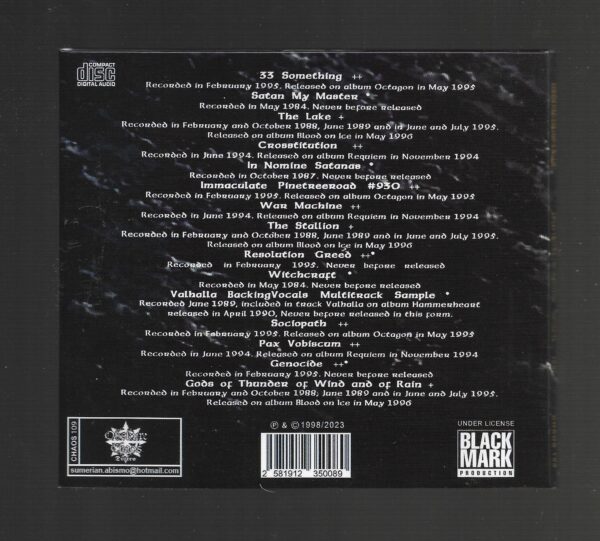 Bathory – Jubileum - Vol - 3 ( Digipack ) - Imagem 2
