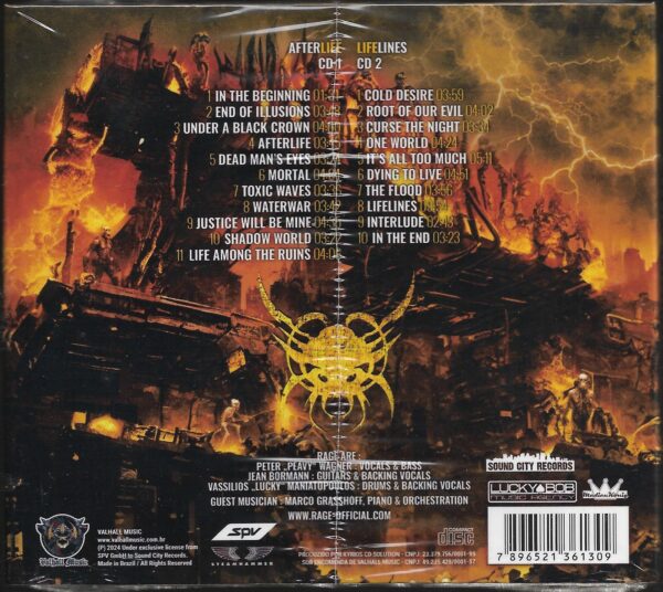 Rage – Afterlifelines - ( CD Duplo Digipak ) - Imagem 2