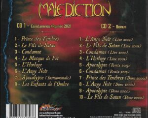 Malediction – Condamnés – ( CD DUPLO DIGIPACK )