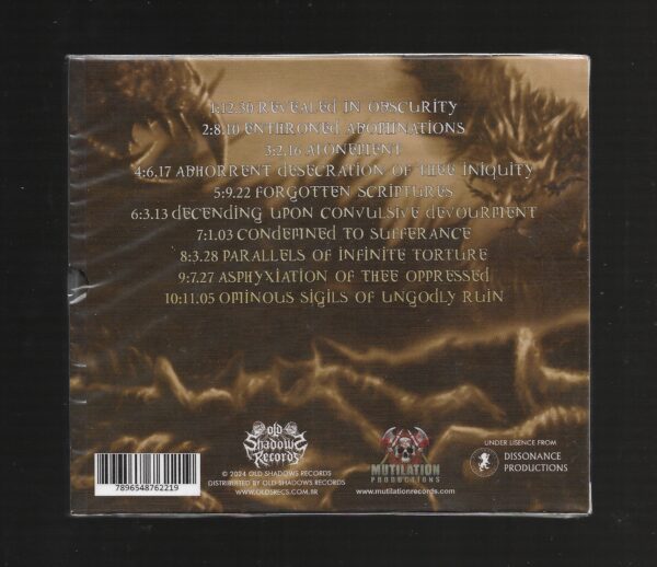Disgorge – Parallels Of Infinite Torture - ( Slipcase ) - Imagem 2