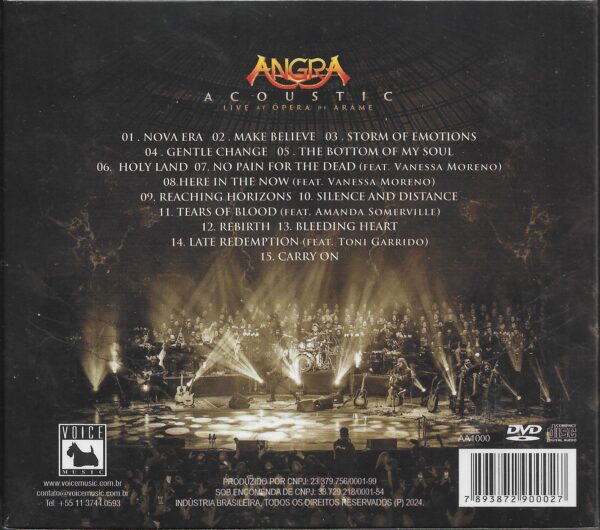 Angra-acoustic Live At Opera De Arame - ( 2cd / dvd/digipack ) - Imagem 2