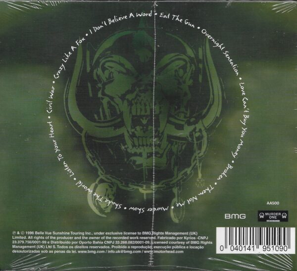 MOTORHEAD - OVERNIGHT SENSATION - ( DIGIPACK ) - Imagem 2