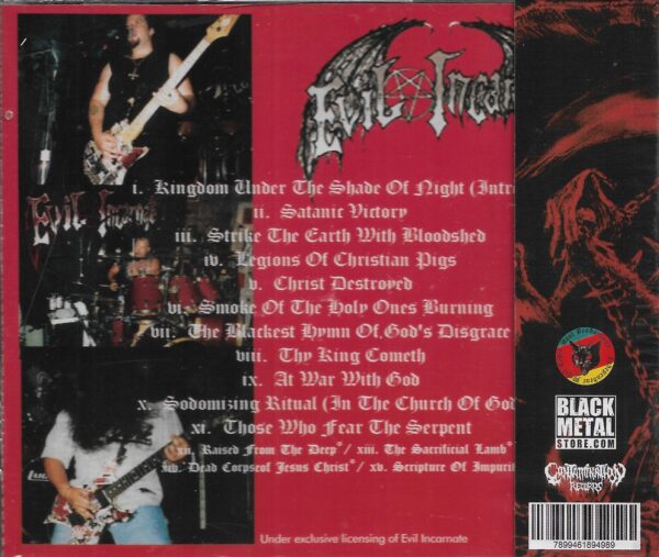 Evil Incarnate – Blackest Hymns Of God's Disgrace - Imagem 2